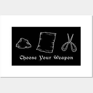 Choose Your Weapon - Renaissance Roshambo Posters and Art